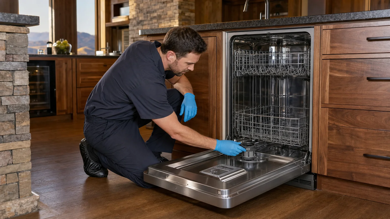 Panel-ready dishwasher service