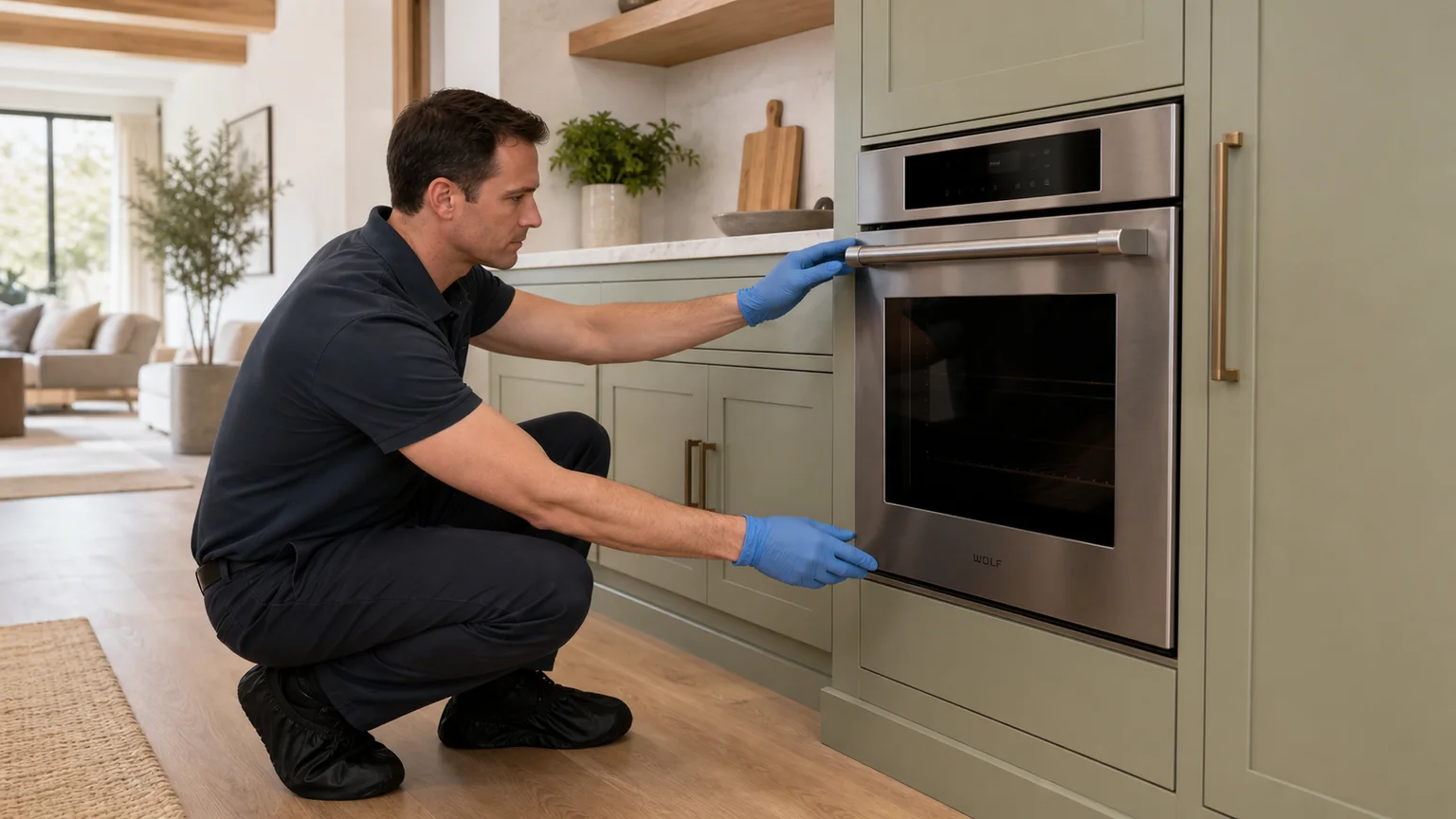Built-in wall-oven service